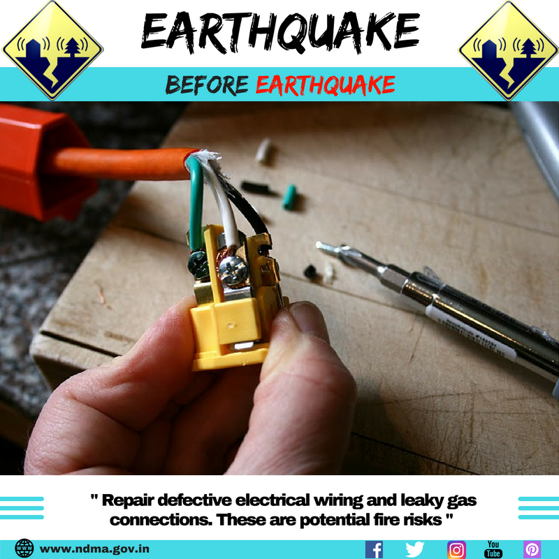 Repair defective electrical wiring and leaky gas connections. These are potential fire risks.